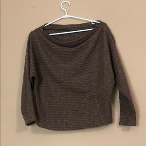 XS Fashion Nova Brown Long Sleeve Sweater.